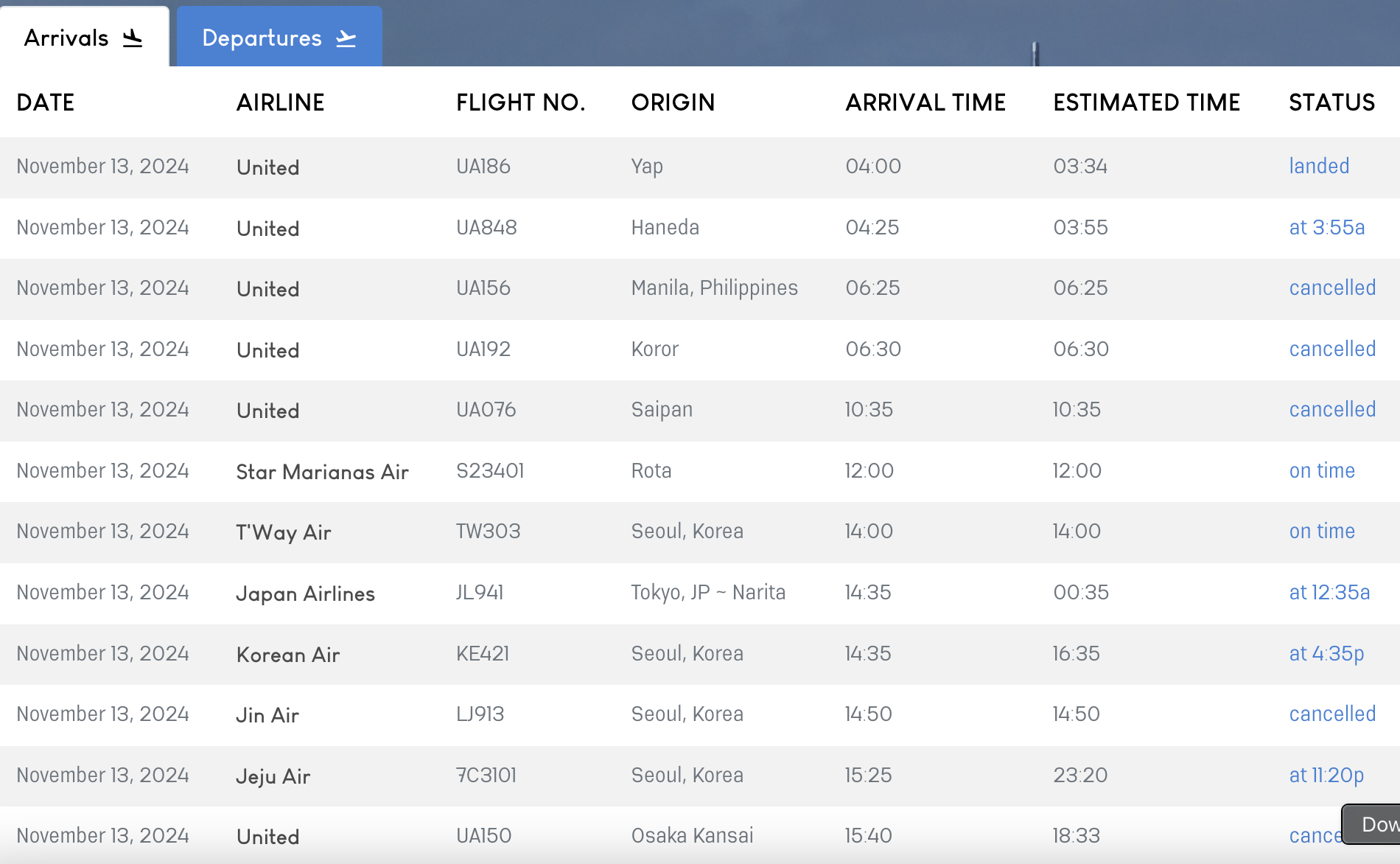 Tropical storm disrupts flights; business to reopen 