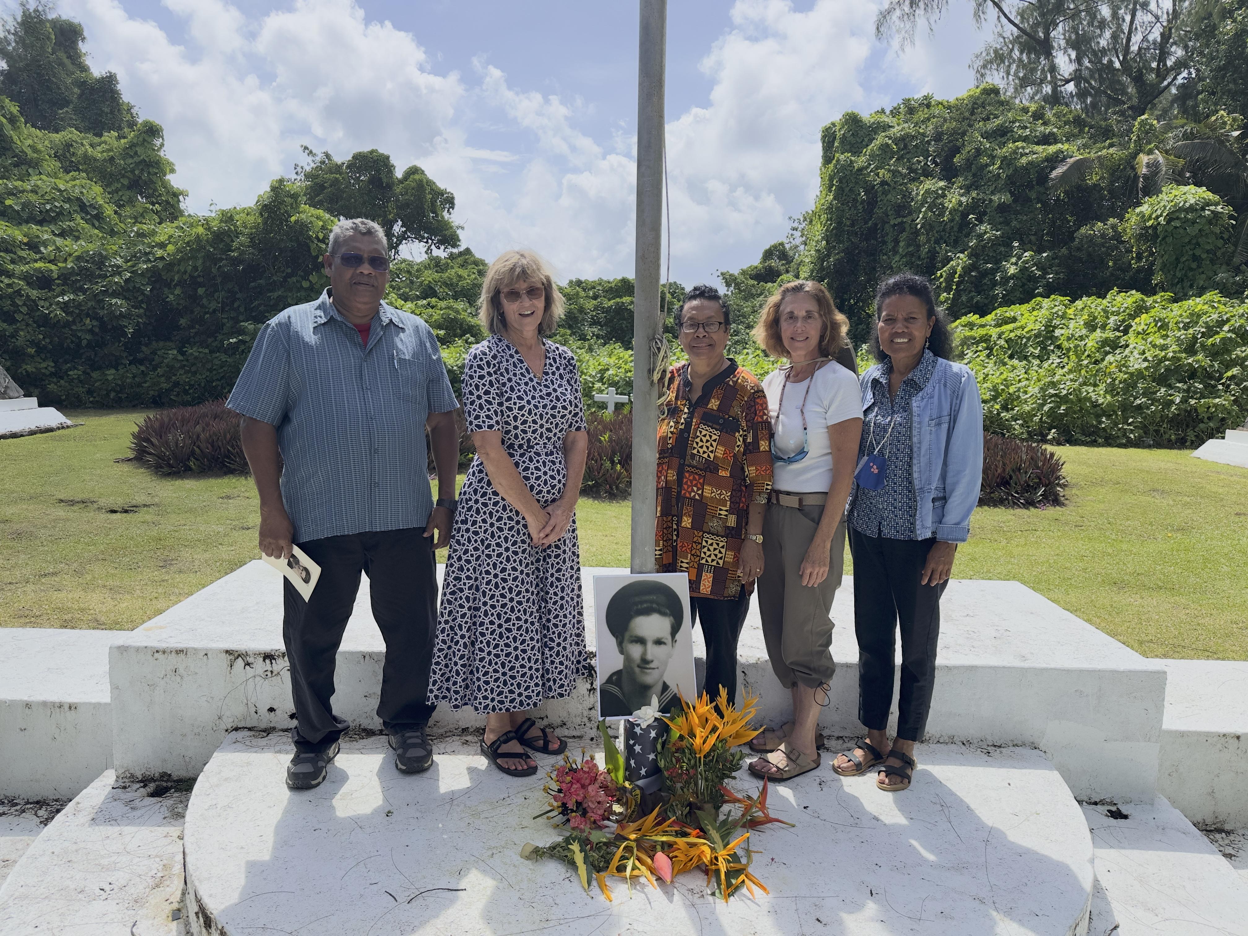 WWII veteran, teacher honored in ceremony at Peleliu, Palau 