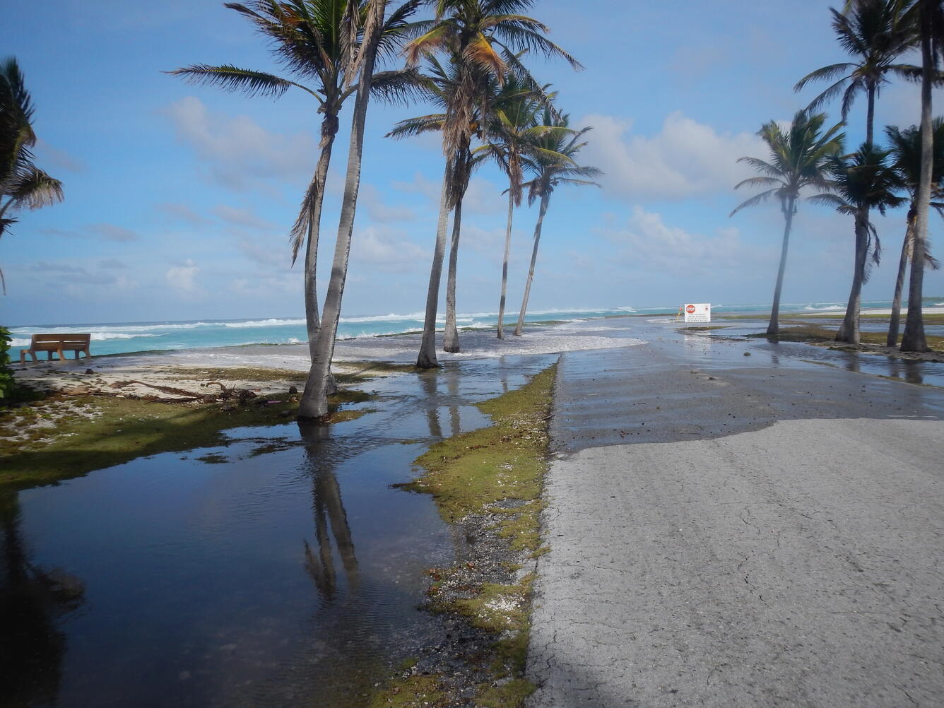 Flooding affects residents and island military installation