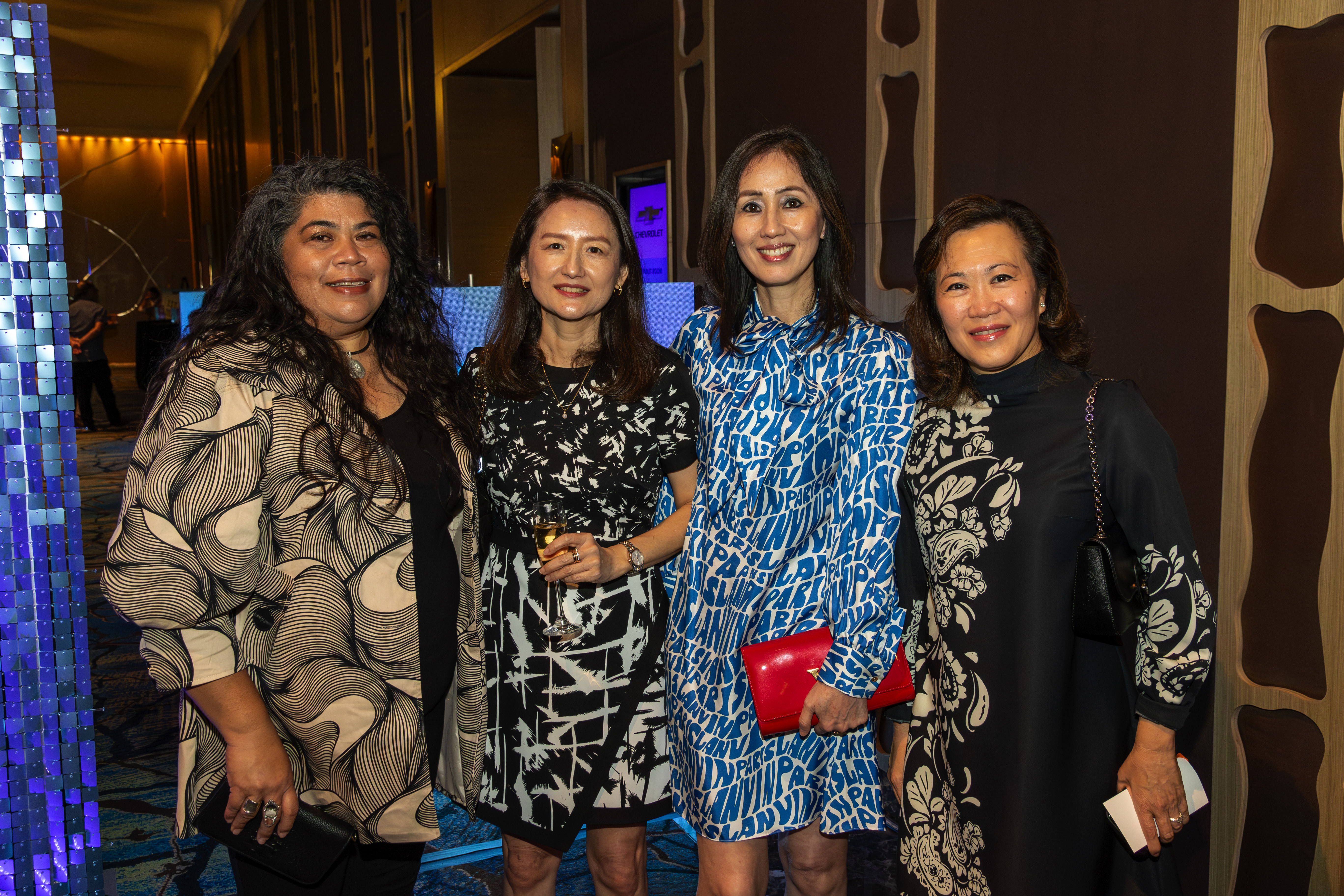 (From left) Rita Jugo, executive vice president, Bank of Hawaii; Julie Lee, finance director, Atkins Kroll; Candy Okuhama, president, ASC Trust; and Sophia Chu Wigsten, general manager, Hyatt Regency Guam.