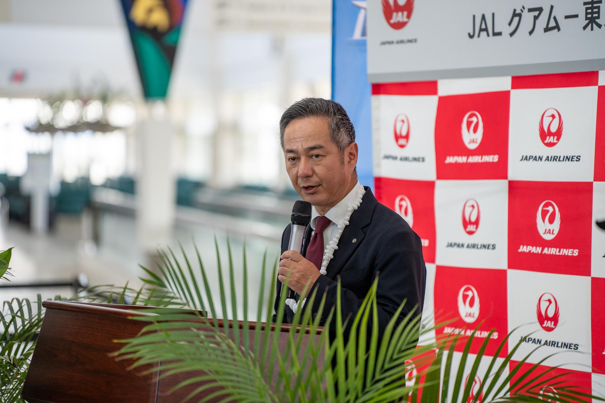 Hideo Owano, regional manager, Japan Airlines. Photo by Skyler Obispo 