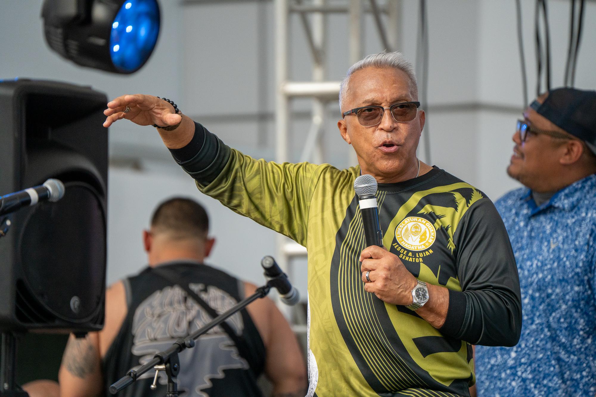 Sen. Jesse A. Lujan, chairman of Committee on Transportation, Tourism, Customs, Utilities, and Federal and Foreign Affairs, 38th Guam Legislature. Photo by Skyler Obispo