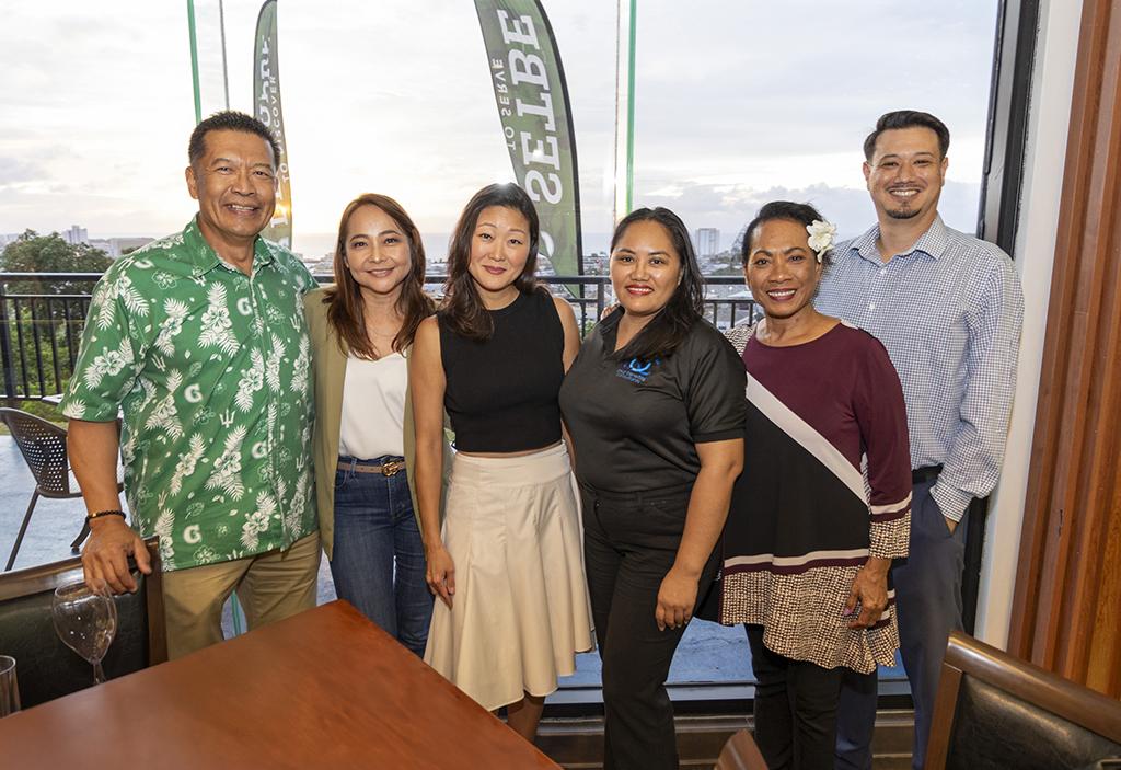 (From left) Noel Enriquez, principal, A&amp;N Consulting; Valerie Carbullido, director of sales and marketing, Sentry Hospitality Corp.; Doyon Ahn Morato, strategy consultant; Aileen Cruz, owner, Cruz Benefits Consultants; Mahie Anderson, program coordinator, Guam Economic Development Authority; and Erik M. Wessling, financial advisor, ASC Trust.