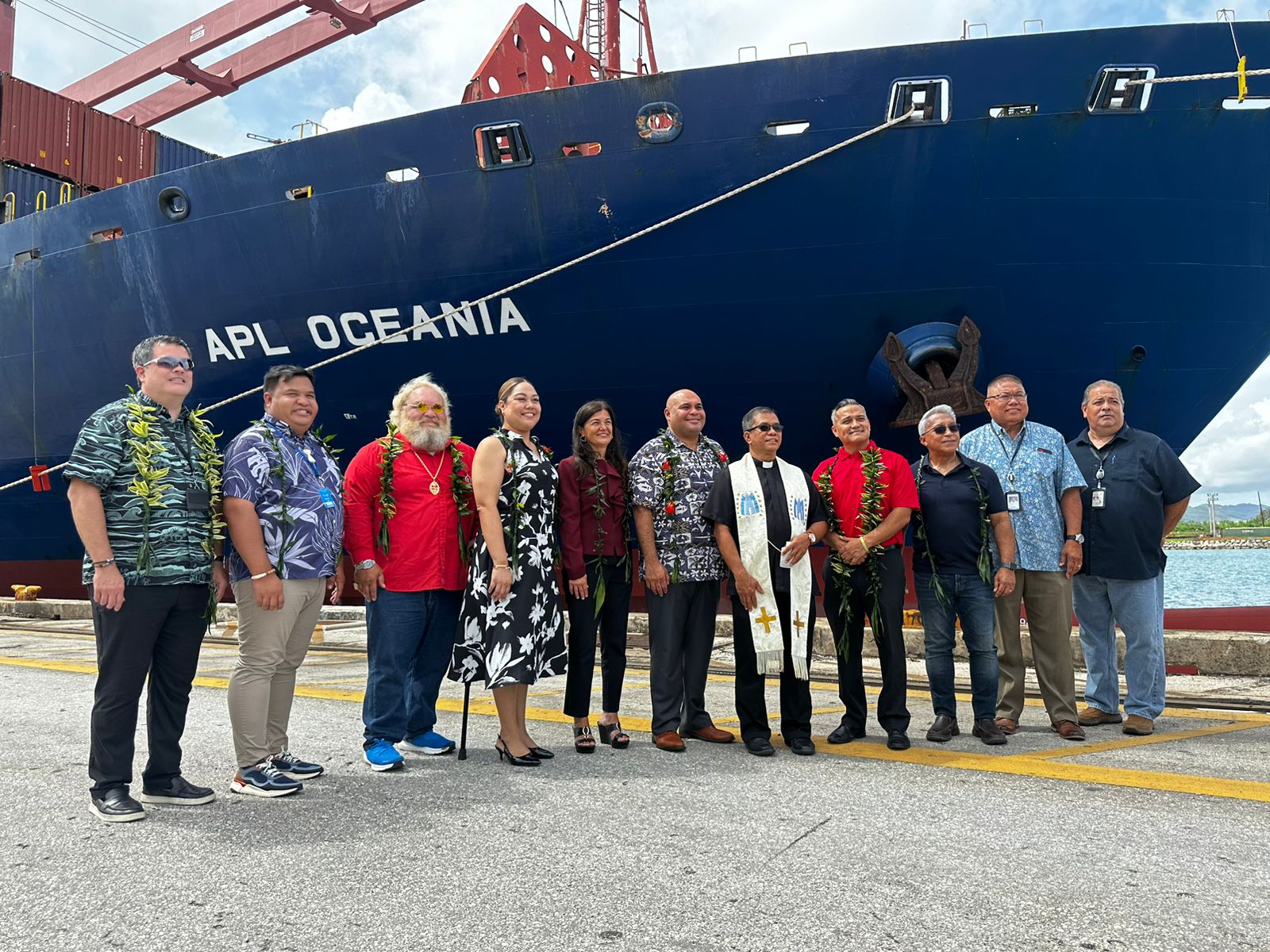 Blessing ceremony held for APL Oceania 